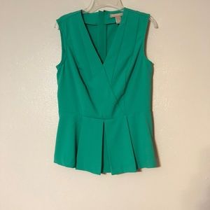 NWOT Banana Republic Sleeveless Green Blouse
